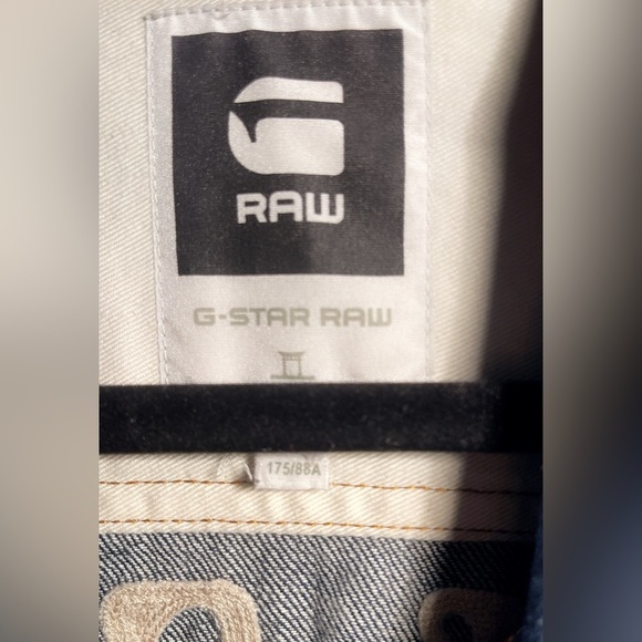 G-Star Raw Trendy Style button down 4 pocket oversized Dark Blue Denim Jacket L - Picture 4 of 5